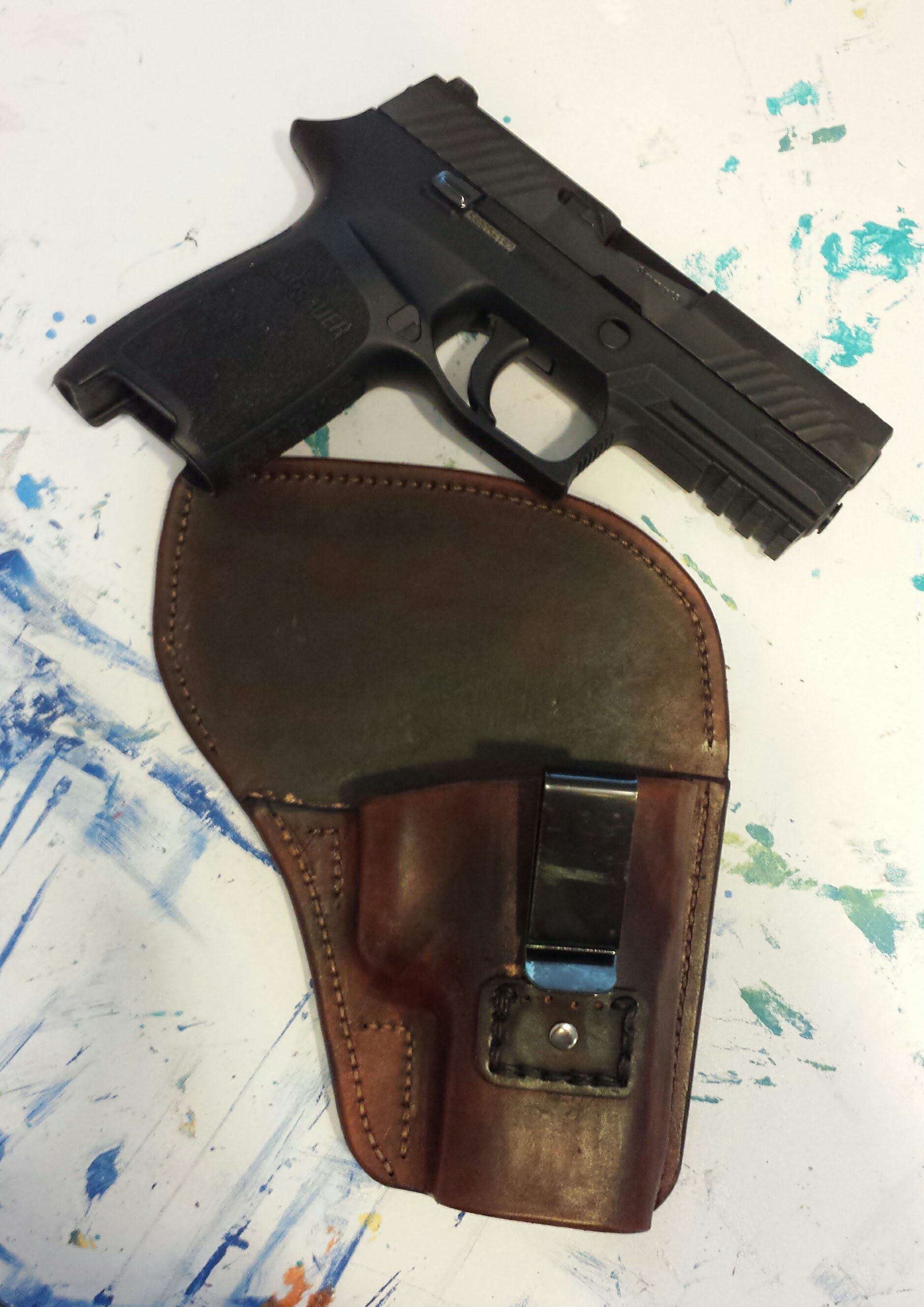 Handmade IWB leather holster dabblesmith